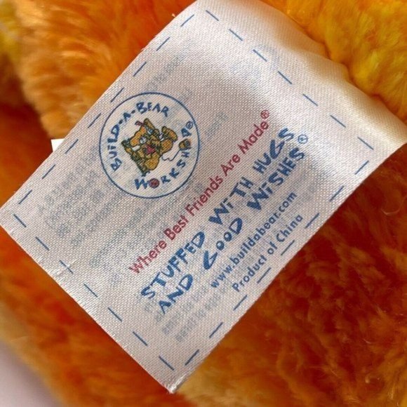 Build-A-Bear Autumn Fall Maple Leaf 16" Plush Sparkly Orange and Yellow - Picture 6 of 8